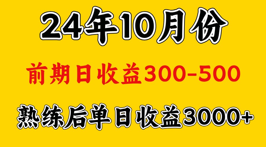 高手是怎么赚钱的.前期日收益500+熟练后日收益3000左右-创客联盟资源网-本站致力于分享优质实用的互联网资源,创业项目,软件工具